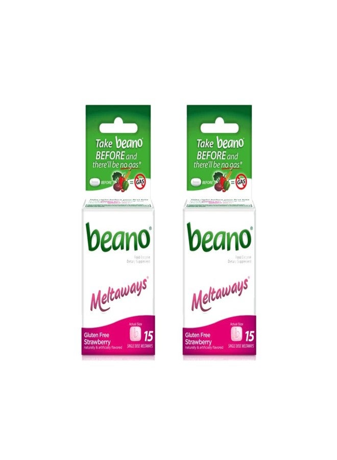 Beano Meltaways Strawberry 15 ea (Pack of 2) - Image 1